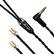 Kilowatt Jet Black FitEar-3.5mmL FitEar 2pinコネクター3.5mm3極アンバランスケーブル LNA-KIL/JB-FE-35L