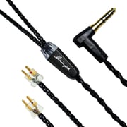 Kilowatt Jet Black FitEar-4.4mmL FitEar 2pinコネクター4.4mm5極バランスケーブル LNA-KIL/JB-FE-44L