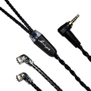 Kilowatt Jet Black qdc-2.5mmL qdc 2pinコネクター2.5mm4極バランスケーブル LNA-KIL/JB-UQ2P-25L