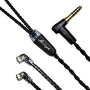 Kilowatt Jet Black qdc-4.4mmL qdc 2pinコネクター4.4mm5極バランスケーブル LNA-KIL/JB-UQ2P-44L