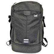 320-16300 クロ [Lee バックパック リュック レインカバー付き 2層式 大容量 35L トップオープン]