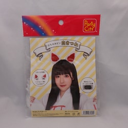 けもみみピン 白きつね [コスプレグッズ]