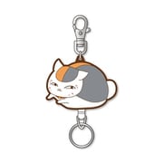 夏目友人帳 ニャンコ先生 ラバーリールキーホルダーA にこり [キャラクターグッズ]