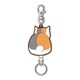 夏目友人帳 ニャンコ先生 ラバーリールキーホルダーB うしろ [キャラクターグッズ]