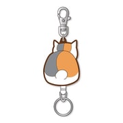 夏目友人帳 ニャンコ先生 ラバーリールキーホルダーB うしろ [キャラクターグッズ]