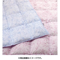 羽毛肌掛けふとん ダブルロング（190×210cm） ダックダウン90％ 日本製 羽毛布団 400g 洗濯可 ピンク [KE29305035P]
