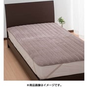 CM09802672 [綿シール織 敷きパッド シングルサイズ（100×205cm） ブラウン]