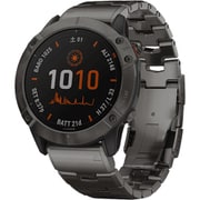 fenix 6X Pro Dual Power Ti Black DLC Titanium band (フェニックス 6X プロ デュアルパワー チタニウムブラック ダイヤモンドライクカーボン チタニウムバンド) GPSスマートウォッチ Suica対応 010-02157-5D