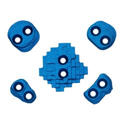 ミニテック スクリューオン フットホールド（5個セット） クライミングホールド ブルー（002） ME13094001
