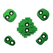 ミニテック スクリューオン フットホールド(5個セット) クライミングホールド グリーン(003) ME13094001