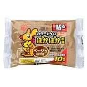 PKN-10HM ぽかぽか家族 貼るミニ ベージュ 10枚入り [カイロ 貼るタイプ]
