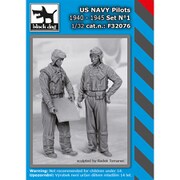 HAUF32076 米海軍 パイロット 1940～1945 セット No.1 [1/32スケール レジンキット]