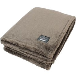 HPNM141-93 毛布 Hyppiness ふんわりなめらか シープボア ニューマイヤー毛布 シングル（140×200cm） ポリエステル100％ 掛け毛布 920g ブラウン