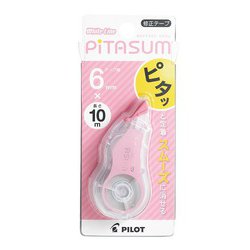 修正テープ ピタスム 6mm ピンク ECTE20P6-P
