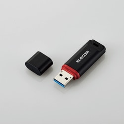 USBメモリー USB3.2 Gen1 対応 キャップ式 データ復旧サービス付 64GB ブラック MF-DRU3064GBKR