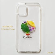 Zoo Clear Pop Bear iPhone 11 ケース [MAKIYOKI Real Fruit Smartphone case]