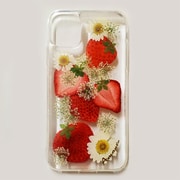 Fruity Strawbrry iPhone 11 ケース [MAKIYOKI Real Fruit Smartphone case]