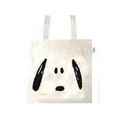 SNEC979 エコマーク付コットンバッグ PEANUTS フェイス [キャラクターグッズ]