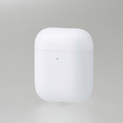 無線充電 AirPods対応 コネクタキャップ付 シリコンケース クリア AVA-APSC2CR