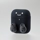 無線充電 AirPods対応 イヤホンカバー付 シリコンケース ブラックフェイス AVA-APSCIBF