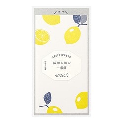 ヨドバシ Com デザインフィル Designphil 一筆箋 活版 レモン柄 通販 全品無料配達