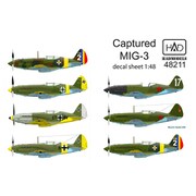 HAD48211 MiG-3 鹵獲機 [1/48スケール デカール]