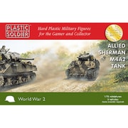 PSCWW2V20034 連合軍 M4A2 シャーマン中戦車 75mm/76mm/105mm砲タイプ 3キット入り [1/72スケール プラモデル]