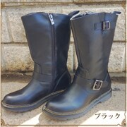 エンジニア エレベーターブーツ 37サイズ 9112 BK 37