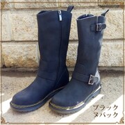 エンジニア エレベーターブーツ 35サイズ 9112 BKヌバック 35