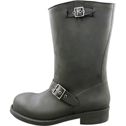 レディース エンジニアレインシューズ ブラック 37サイズ 23.0～23.5cm EU-6013 BK BRUSHED 37