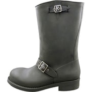 レディース エンジニアレインシューズ ブラック 39サイズ 24.5~25.0cm EU-6013 BK BRUSHED 39