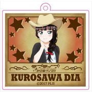 ラブライブ！サンシャイン！！ アクリルキーホルダー 西部風イラスト 黒澤ダイヤ [キャラクターグッズ]