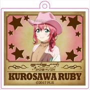 ラブライブ！サンシャイン！！ アクリルキーホルダー 西部風イラスト 黒澤ルビィ [キャラクターグッズ]