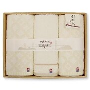 KJ200400 [貴布尽 ギフトタオル フェイスタオル2枚 ウォッシュタオル1枚]