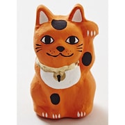豆無地まねき猫 橙 7SDP7317