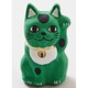 豆無地まねき猫 緑 7SDP7317