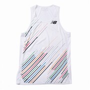 NB HANZO RACE シングレット AMT01201 WT ホワイト Mサイズ [ランニングシャツ メンズ]