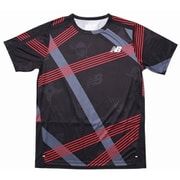 NB HANZO グラフィックショートスリーブ Tシャツ AMT01205 BK ブラック Lサイズ [ランニングシャツ メンズ]