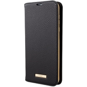 AQUOS sense3 plus 用 ケース Shrink PU Leather Book Case Black