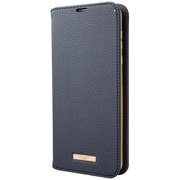 AQUOS sense3 plus 用 ケース Shrink PU Leather Book Case Navy