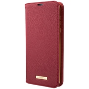 AQUOS sense3 plus 用 ケース Shrink PU Leather Book Case Bordeaux