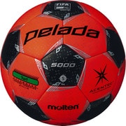 ペレーダ5000 芝用 F5L5000OK パワーオレンジ×メタリックブラック 5号 検定球 国際公認球 [サッカーボール]