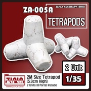 ZA-005A 現用 テトラポッドセット 2個入り [1/35スケール レジンキット]