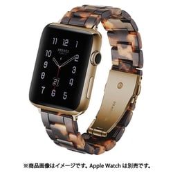AW-TORT44-BR [Apple Watch 44mm 用 べっ甲ベルト ブラウン]