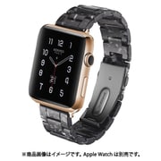 AW-TORT44-BK [Apple Watch 44mm 用 べっ甲ベルト ブラック]