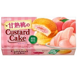 ヨドバシ Com ロッテ Lotte 甘熟桃のカスタードケーキ 6個 通販 全品無料配達