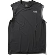 スリーブレスフラッシュドライレーシングクルー S/L FD RC CREW NT12078 （K）ブラック XLサイズ [アウトドア カットソー メンズ]