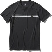 ショートスリーブボックスロゴラインティー S/S Box Logo Line Tee NT32086 ブラック(K) Sサイズ [アウトドア カットソー メンズ]