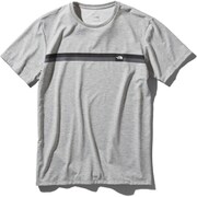 ショートスリーブボックスロゴラインティー S/S Box Logo Line Tee NT32086 (Z)ミックスグレー XLサイズ [アウトドア カットソー メンズ]