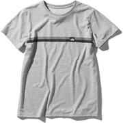 ショートスリーブボックスロゴラインティー S/S Box Logo Line Tee NTW32086 ミックスグレー(Z) XLサイズ [アウトドア カットソー レディース]